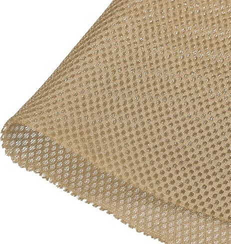 Rebower Speaker Grill Cloth Stereo Mesh Fabric Protective Dustproof Cloth, [for Home Speaker Repair] - 19.7 Inch x 59 Inch/Light Khaki in Saudi Arabia
