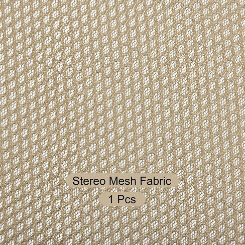 Rebower Speaker Grill Cloth Stereo Mesh Fabric Protective Dustproof Cloth, [for Home Speaker Repair] - 19.7 Inch x 59 Inch/Light Khaki in Saudi Arabia