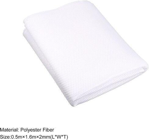 Rebower Speaker Grill Cloth Stereo Mesh Fabric Protective Dustproof Cloth, [for Home Speaker Repair] - 19.7 Inch x 63 Inch/White in Saudi Arabia