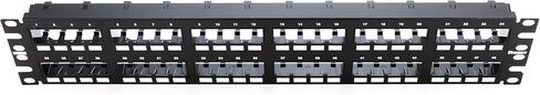 Panduit CPP48FMWBLY لوحة توصيل مسطحة ذات 48 منفذًا، أسود in Kuwait
