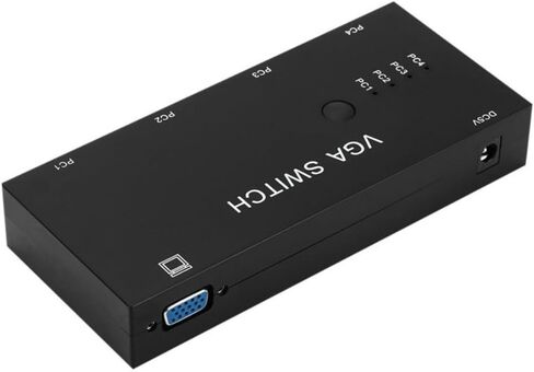 محول فيديو Suckoo 4 اتجاهات VGA 4 في 1 خارج 1 في 4 خارج ثنائي الاتجاه قابل للتحويل HD فيديو شارر عرض النطاق الترددي 500 ميجا هرتز مضيف الكمبيوتر خارجي VGA شاشة تلفزيون جهاز عرض محدد صندوق التبديل 1920@1080P in Saudi Arabia