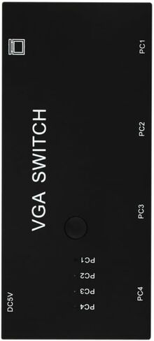 محول فيديو Suckoo 4 اتجاهات VGA 4 في 1 خارج 1 في 4 خارج ثنائي الاتجاه قابل للتحويل HD فيديو شارر عرض النطاق الترددي 500 ميجا هرتز مضيف الكمبيوتر خارجي VGA شاشة تلفزيون جهاز عرض محدد صندوق التبديل 1920@1080P in Saudi Arabia