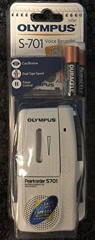 مسجل صوتي ميكروكاسيت من Olympus S-701 PearlCamcorder w/ شريط (141387) *أبيض* جديد in Saudi Arabia