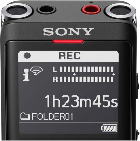 Sony ICD-UX570 Series Digital Voice Recorder (Black) with Built-in USB Bundle with 32GB microSD and Hard Carrying Case in Saudi Arabia
