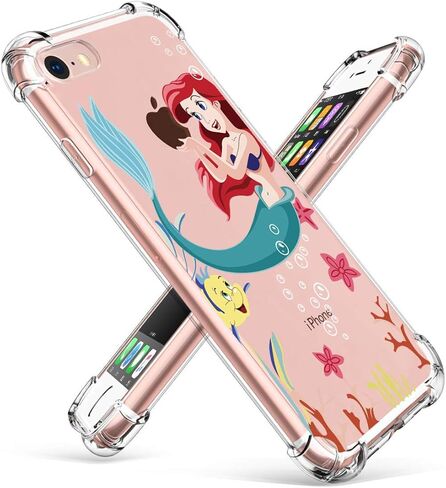 حافظة STSNano لجهاز iPod Touch 5/6/7، غطاء سيليكون ناعم من مادة TPU بتصميم رسوم متحركة لطيفة، تصميم Love Stch، حماية مرحة وواضحة وواقية، رفيعة للغاية ومضادة للصدمات، حافظات للأطفال لأجهزة iPod Touch 7&6&5 in Kuwait