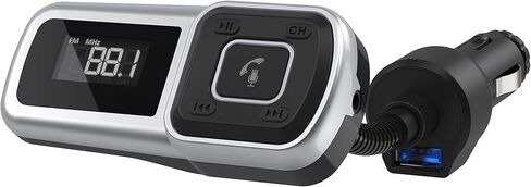 Scosche BTFMPD3SR FM Bluetooth Radio Transmitter for Car, Hands-Free Kit with Dual USB Charging Ports, 12W USB-A + 20W Fast Type-C Car Charger, Wireless Adapter for Calls, Siri and Google Assistant in Kuwait
