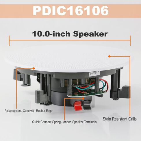 Pyle 10" 2-Way Flush Mount in-Wall Speakers and 8" Enclosed in-Wall Speakers - 300W and 400W Stereo Sound System in Saudi Arabia