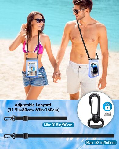 Large Capacity Waterproof Phone Pouch, Floating Dry Bag for iPhone 17 16 13 12 11 Pro Max Galaxy S22 S21 Waterproof Bag Sunscreen Glasses Storage Dry Pouch for Swimming Rafting Boating in Kuwait