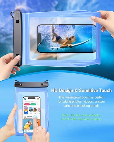 Large Capacity Waterproof Phone Pouch, Floating Dry Bag for iPhone 17 16 13 12 11 Pro Max Galaxy S22 S21 Waterproof Bag Sunscreen Glasses Storage Dry Pouch for Swimming Rafting Boating in Kuwait
