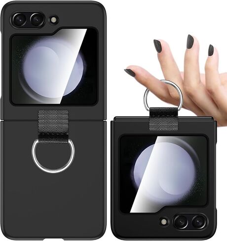 AICase for Samsung Galaxy Z Flip 7 Case Clear with Ring, [Anti-Yellow] Ultra-Thin Slim Fit Transparent Hard PC Phone Case for Samsung Flip 7 5G in Kuwait