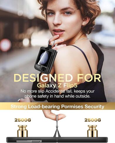 AICase for Samsung Galaxy Z Flip 7 Case Clear with Ring, [Anti-Yellow] Ultra-Thin Slim Fit Transparent Hard PC Phone Case for Samsung Flip 7 5G in Kuwait