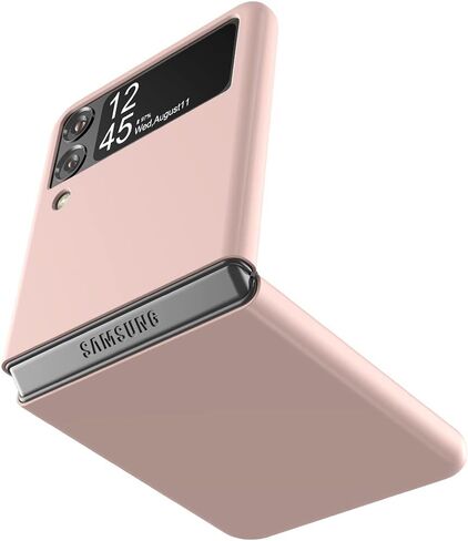 Cresee Case for Samsung Galaxy Z Flip 3 5G 2021, Slim Fit Matte PC Cover Phone Case for Galaxy Z Flip3 - Black in Kuwait
