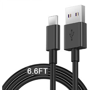 كابل شحن USB C بطول 6 أقدام متوافق مع Echo Buds 2، TOZO T12/T12 Pro/NC9، Raycon E25 Pro/E55، EarFun Air Pro سماعات أذن لاسلكية سلك محول الطاقة (منفذ USB-C) والمزيد in Kuwait