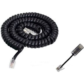 23FT Telephone Handset Cord with Detangler, 3 Feet Coiled to 23 Feet Uncoiled, Compatible with All Telephone Manufacturers, Tangle-Free and Durable in Saudi Arabia