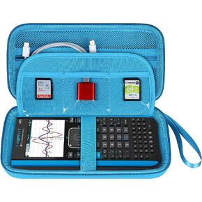 BOVKE Calculator Case for Texas Instruments TI-Nspire CX II CAS/CX II/CX CAS/CX Color Graphing Calculator and More - Extra Mesh Pocket for USB Cables and Other Accessories, Black in Saudi Arabia