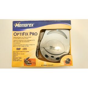 Memorex OptiFix Pro Motorized CD/DVD Scratch Repair Kit for CD/DVD Music, Movies, Game Discs in Kuwait