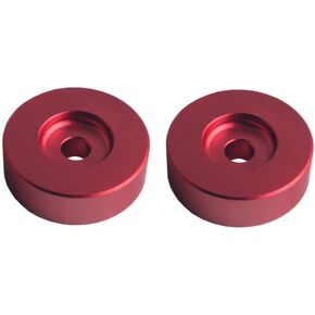 DEWHEL Aluminum 45 RPM Adapter Compatible with 7 inch Vinyl Records Dome 45 Adapter Player Turntable Accessories (2xRed) in Kuwait