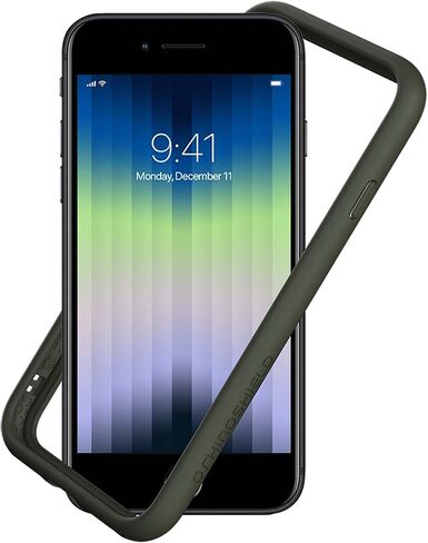 مصد RhinoShield متوافق مع [iPhone SE 3 / SE 2/8 / 7] | CrashGuard NX - غطاء حماية بتصميم نحيف ممتص للصدمات 3.5M / 11ft حماية من السقوط - أحمر in Kuwait