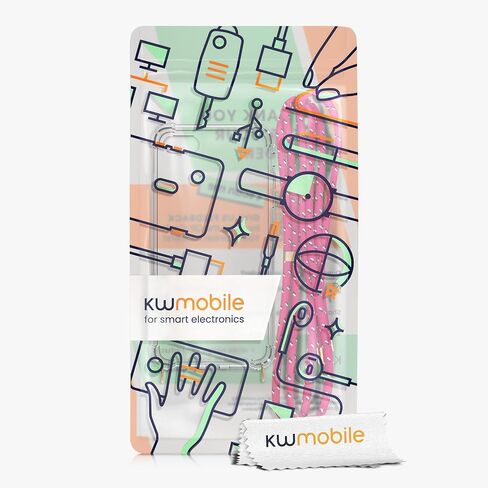 حافظة كروس kwmobile متوافقة مع هاتف Apple iPhone SE (2022) / iPhone SE (2020) / iPhone 8 / iPhone 7 - غطاء هاتف شفاف من مادة TPU مع حزام حبل - أسود/شفاف in Kuwait