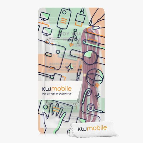 حافظة كروس kwmobile متوافقة مع هاتف Apple iPhone SE (2022) / iPhone SE (2020) / iPhone 8 / iPhone 7 - غطاء هاتف شفاف من مادة TPU مع حزام حبل - أسود/شفاف in Kuwait