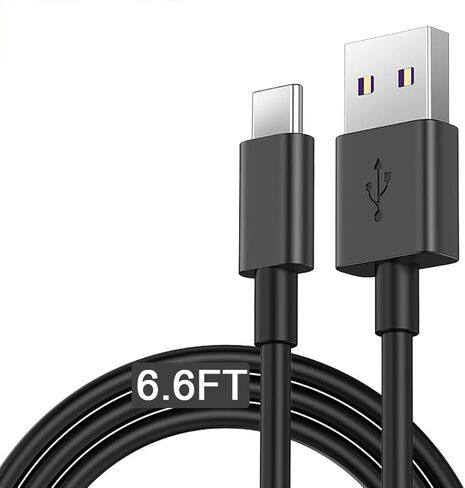 كابل شحن USB C بطول 6 أقدام متوافق مع Echo Buds 2، TOZO T12/T12 Pro/NC9، Raycon E25 Pro/E55، EarFun Air Pro سماعات أذن لاسلكية سلك محول الطاقة (منفذ USB-C) والمزيد in Kuwait