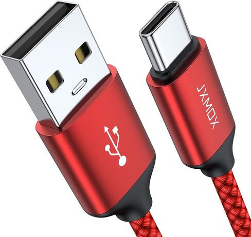 USB Type C Cable,USB A to USB C 3A Fast Charging (3.3ft 2-Pack) Braided Charge Cord Compatible with Samsung Galaxy S10 S9 S8 Plus,Note 9 8,A11 A20 A51,LG G6 G7 V30 V35,Moto Z2 Z3,USB C Charger (Grey) in Saudi Arabia