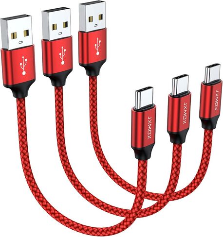USB Type C Cable,USB A to USB C 3A Fast Charging (3.3ft 2-Pack) Braided Charge Cord Compatible with Samsung Galaxy S10 S9 S8 Plus,Note 9 8,A11 A20 A51,LG G6 G7 V30 V35,Moto Z2 Z3,USB C Charger (Grey) in Saudi Arabia