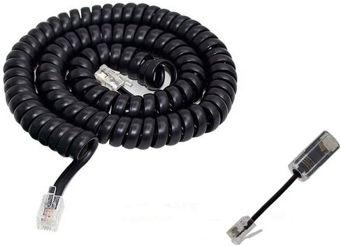 23FT Telephone Handset Cord with Detangler, 3 Feet Coiled to 23 Feet Uncoiled, Compatible with All Telephone Manufacturers, Tangle-Free and Durable in Saudi Arabia
