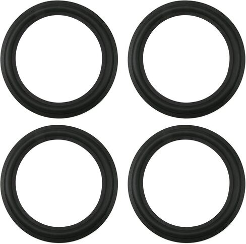4PCS 10Inch Speaker Rubber Edge Surround Rings Subwoofer Replacement Parts for Speaker Repair in Saudi Arabia