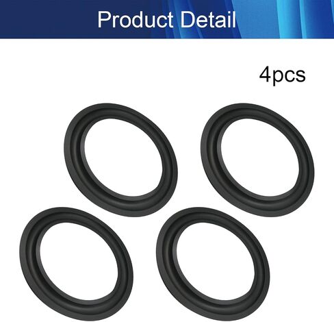 4PCS 10Inch Speaker Rubber Edge Surround Rings Subwoofer Replacement Parts for Speaker Repair in Saudi Arabia
