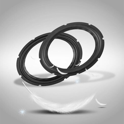 Zopsc 10 بوصة إصلاح مكبر الصوت المحيطي أجزاء إصلاح حافة مكبر الصوت المطاطية المثقبة المطاطية المثقبة استبدال أجزاء إصلاح مكبر الصوت (2 قطعة) in Kuwait