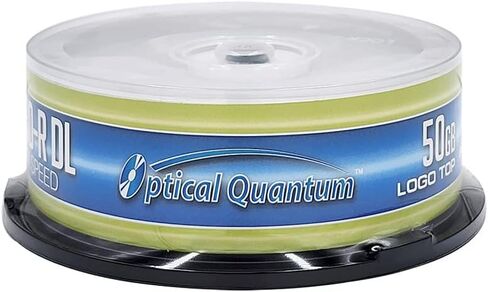 50 GB 6X Blu-ray Double Layer Recordable Disc BD-R DL Logo Top, 50-Disc Spindle (MPN: OQBDRDL06LT-50) | Logo Top Branded Surface. BD-R DL 50GB Dual Layer Blu-ray Discs for HD Video and Data. Hard Coat Protection in Kuwait