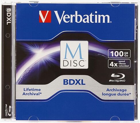 Verbatim Blu-ray Recordable Media - Bd-r Xl - 4x - 100 Gb - 1 Pack Jewel Case - 120mm in Saudi Arabia