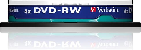 Verbatim DVD-RW 4.7Gb 4X Spindle 10 No 43552 verbatim dvdrw 4.7 gb DVD in Saudi Arabia