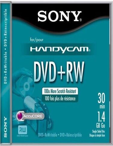 Sony 8cm DVD+RW with Hangtab - Single in Saudi Arabia