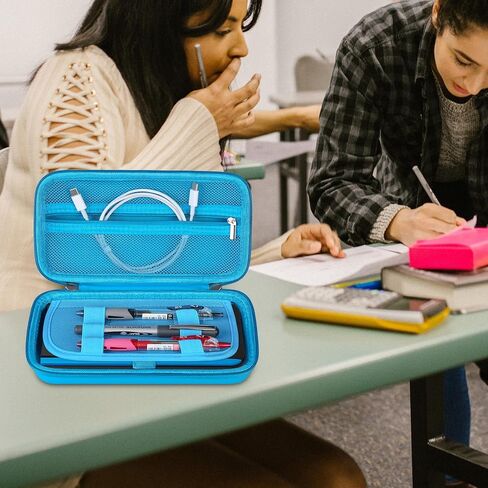 BOVKE Calculator Case for Texas Instruments TI-Nspire CX II CAS/CX II/CX CAS/CX Color Graphing Calculator and More - Extra Mesh Pocket for USB Cables and Other Accessories, Black in Kuwait