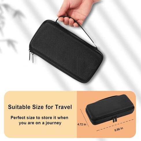 BOVKE Calculator Case for Texas Instruments TI-Nspire CX II CAS/CX II/CX CAS/CX Color Graphing Calculator and More - Extra Mesh Pocket for USB Cables and Other Accessories, Black in Kuwait