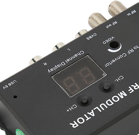 GOWENIC M70RV TV Link Modulator، يدعم PAL/NTSC Professional AV إلى RF Converter، TV Link Modulator AV إلى RF Converter، لصناديق مجموعة مصدر AV، مع كابل شحن USB in Saudi Arabia