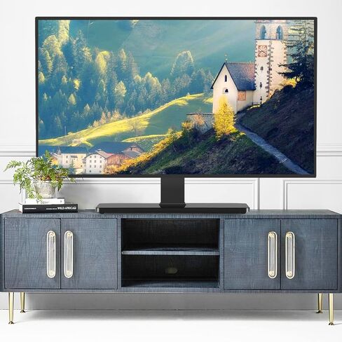 Universal Swivel TV Stand Table Top TV Stand Base with 4 Level Height Adjustable and Swivel Mount Bracket for 20-43 Inch Plasma LCD LED TVs, VESA 200x200mm in Kuwait