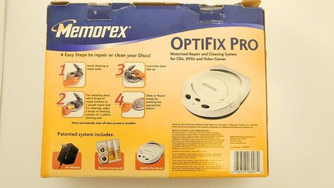 Memorex OptiFix Pro Motorized CD/DVD Scratch Repair Kit for CD/DVD Music, Movies, Game Discs in Saudi Arabia