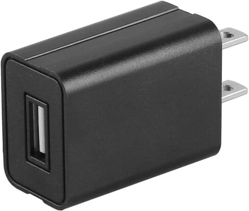 شاحن حائط مكعب 5V1A USB مزود طاقة، كتلة شحن عالمية، قابس جداري من الطوب المحمول، شاحن سريع للسفر، محول طاقة لهاتف iPhone، Samsung Galaxy، LG (أسود) in Kuwait