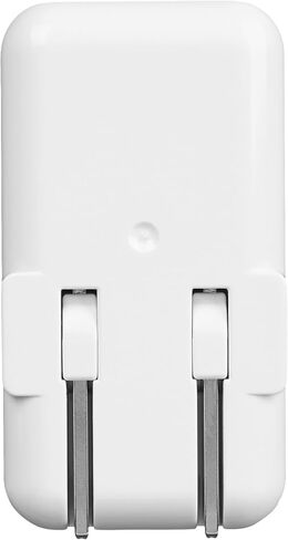 أمازون بيسكس ،12 واط ،منفذ واحد USB-A ،شاحن حائط (2.4 أمبير) ،محمول ،متوافق مع هواتف (آيفون 16/15/14/13/12/11/X وسامسونج والمزيد) ،قطعتان ، أبيض in Kuwait