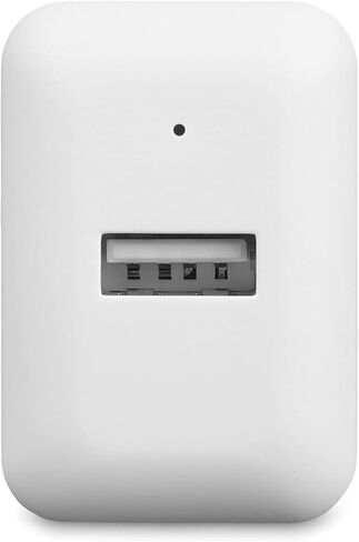 شاحن حائط بمنفذ USB-A بقدرة 12 واط من أمازون بيسكس (2.4 أمبير) للهواتف (iPhone 13/12/11/X وSamsung والمزيد)، عبوة من قطعتين، أبيض in Kuwait