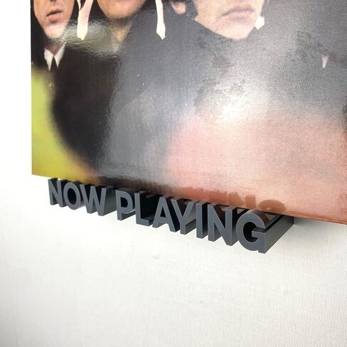 WPESI Now Playing Vinyl Record Stand Wall Mount，Record Display Stand for Vinyl Records and LP Record Floating Shelves Record Storage Holder(Lvory) in Kuwait