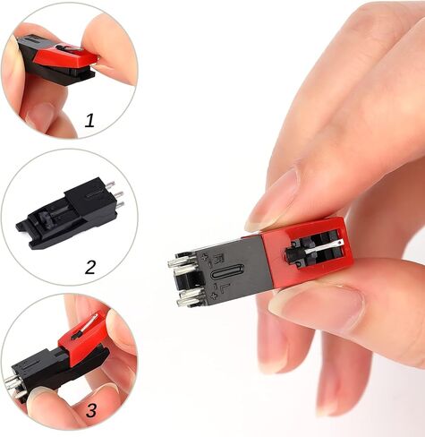 LUTER قطعة واحدة من خرطوشة مشغل الأسطوانات مع قطعتين من إبرة مشغل الأسطوانات وإبر القرص الدوار ومشغل الأسطوانات وملحقات استبدال إبرة مشغل الأسطوانات لمشغل تسجيلات الفينيل in Kuwait