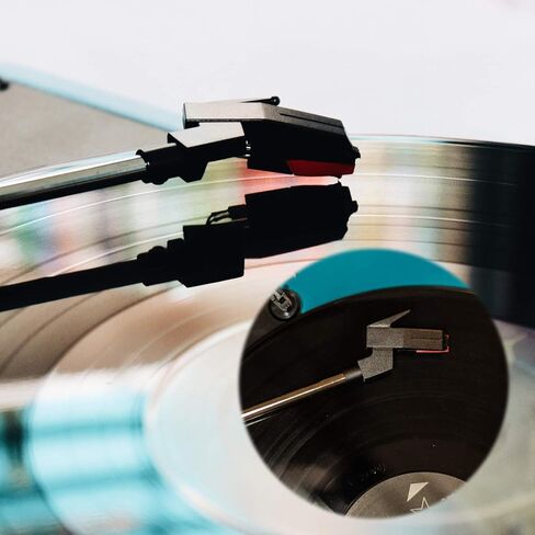 LUTER قطعة واحدة من خرطوشة مشغل الأسطوانات مع قطعتين من إبرة مشغل الأسطوانات وإبر القرص الدوار ومشغل الأسطوانات وملحقات استبدال إبرة مشغل الأسطوانات لمشغل تسجيلات الفينيل in Kuwait