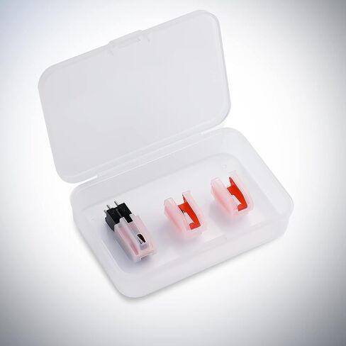 LUTER قطعة واحدة من خرطوشة مشغل الأسطوانات مع قطعتين من إبرة مشغل الأسطوانات وإبر القرص الدوار ومشغل الأسطوانات وملحقات استبدال إبرة مشغل الأسطوانات لمشغل تسجيلات الفينيل in Kuwait