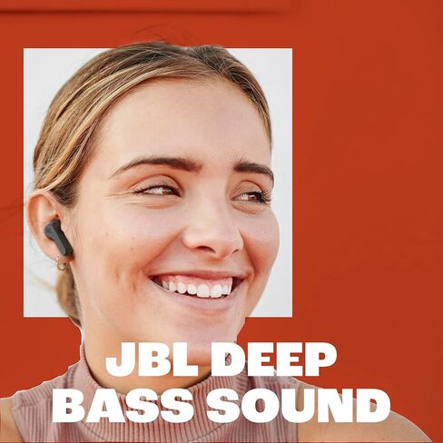 JBL Vibe Beam - True Wireless Earbuds - Black | JBL Deep Bass Sound, Comfortable fit, Up to 32 8h 24h total hours of battery life with speed charging in Kuwait