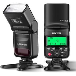 NEEWER NW420-C Mini TTL Speedlite Flash, 2.4G Master Slave Mode GN36 HSS Rear Curtain Sync, Compatible with Canon R6 R5 R3 R M6 850D 800D 760D 750D 650D 600D 7D Mark II 7D 6D Mark II 6D 5D Mark IV/III in Saudi Arabia
