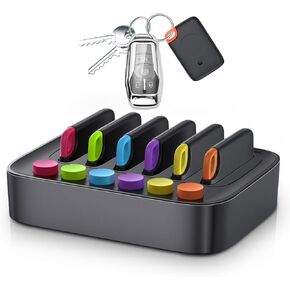 Key Finder, Stick on TV Remote Control Finder | 4 Pack Wireless Car Key Finders That Make Noise | Find My Keys Device, 115ft Range 80dB RF Key Tracker, Phone/Wallet Finder with 4 Item Locator Tags